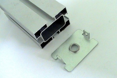 40*60铝材专用脚杯固定片 自动化设备配件的高效解决方案